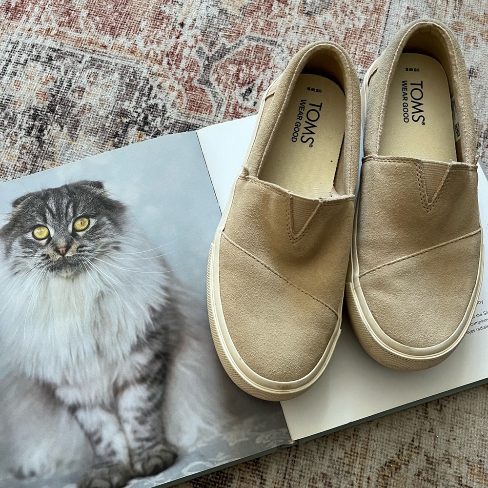 TOMS Tan Casual Slip-Ons